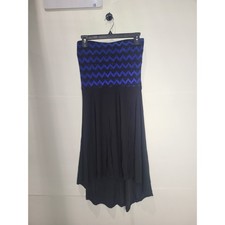 Windsor Womens sleeveless black & blue mini dress, Size Small (S)