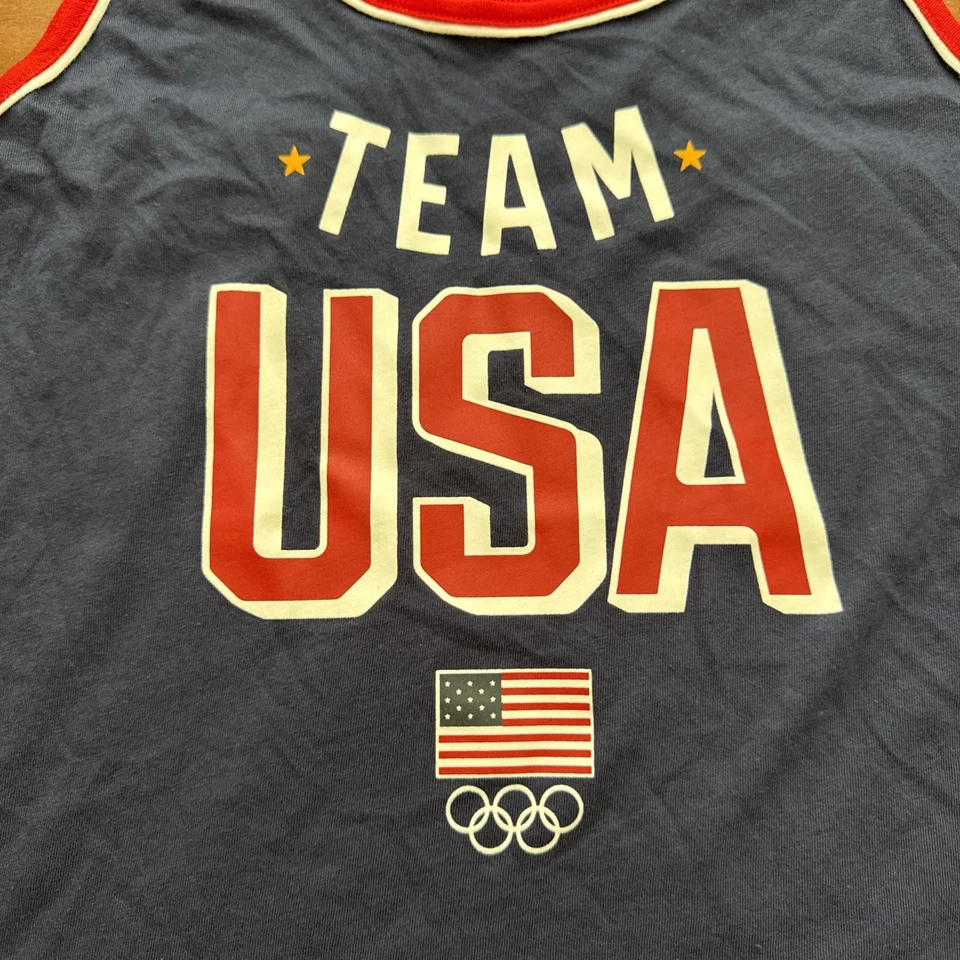 Camiseta sin mangas femenina equipo olímpico de Estados Unidos fanáticos talla XS espalda de corredor Foto 2 de 4