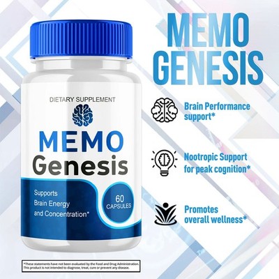 MemoGenesis Capsules, Memo Genesis Brain Health Support Formula Pills US