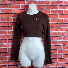 Gymshark Women  s Vital Seamless 2.0 Long Sleeve Crop Top Small