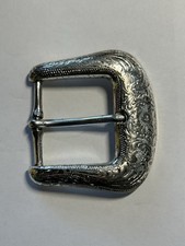 Western Women s Belt Buckle Floral Boho 90s Rodeo Rockabilly Silver Tone