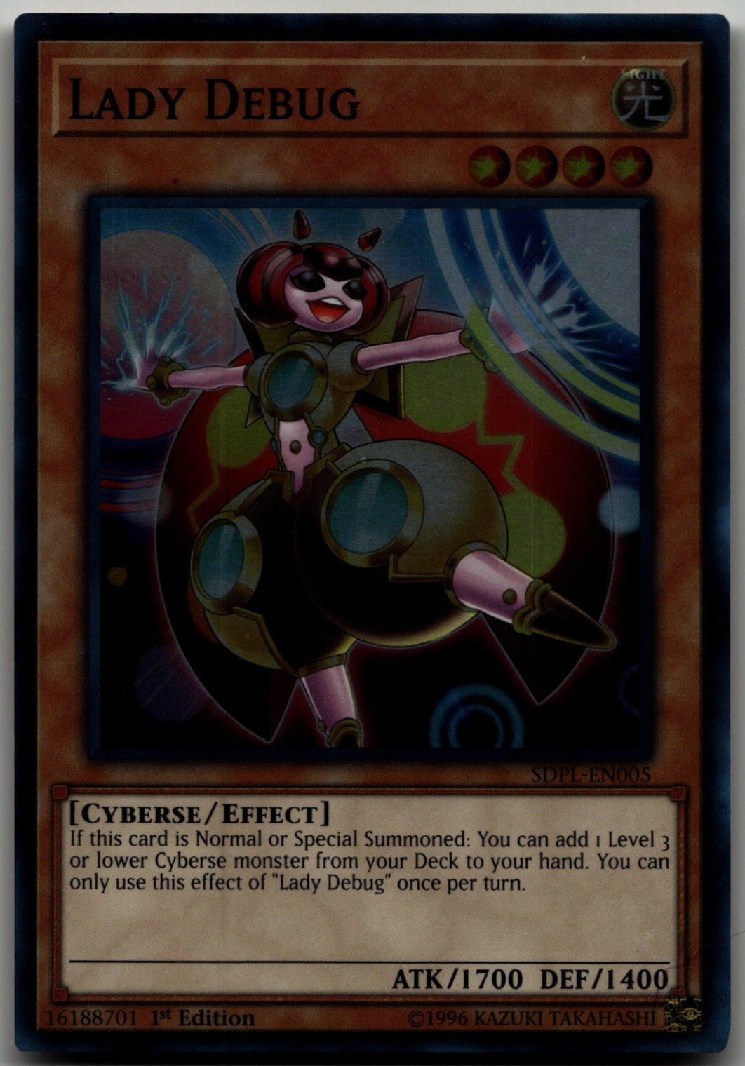 Lady Debug Super Rare Structure Deck: Powercode Link SDPL-EN005 LP