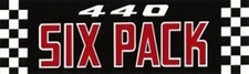 Mopar 1970-71 440 Six Pack Air Cleaner Decal Mopar 1970-71 440 Six Pack Air Cleaner Decal