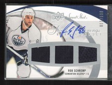 2007 Upper Deck Sweet Shot #124 Rob Schremp Auto /100