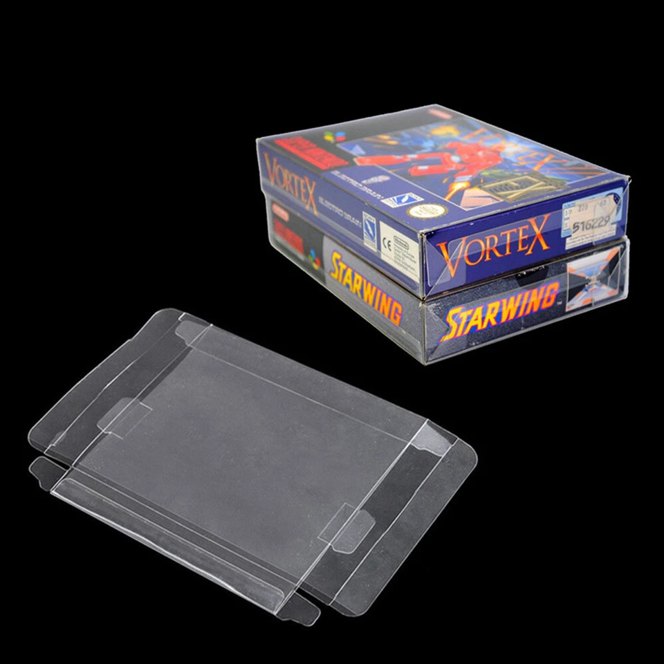 5x SUPER NINTENDO SNES CIB - FUNDA PROTECTORA DE PLÁSTICO TRANSPARENTE Foto 2 de 4