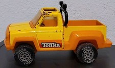 Vintage 1979 Yellow Tonka 9" Pickup Truck Pressed Steel Plastic