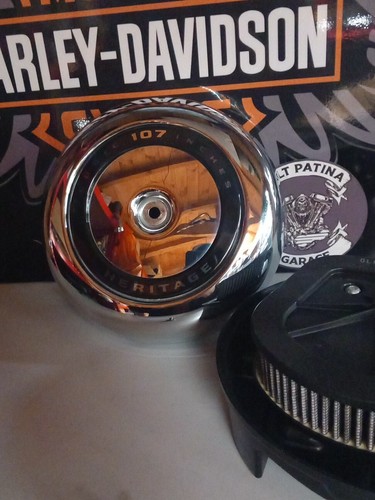 Harley Davidson Heritage Softail 107 M8 Complete Air Cleaner Filter 18-22 - Picture 2 of 9