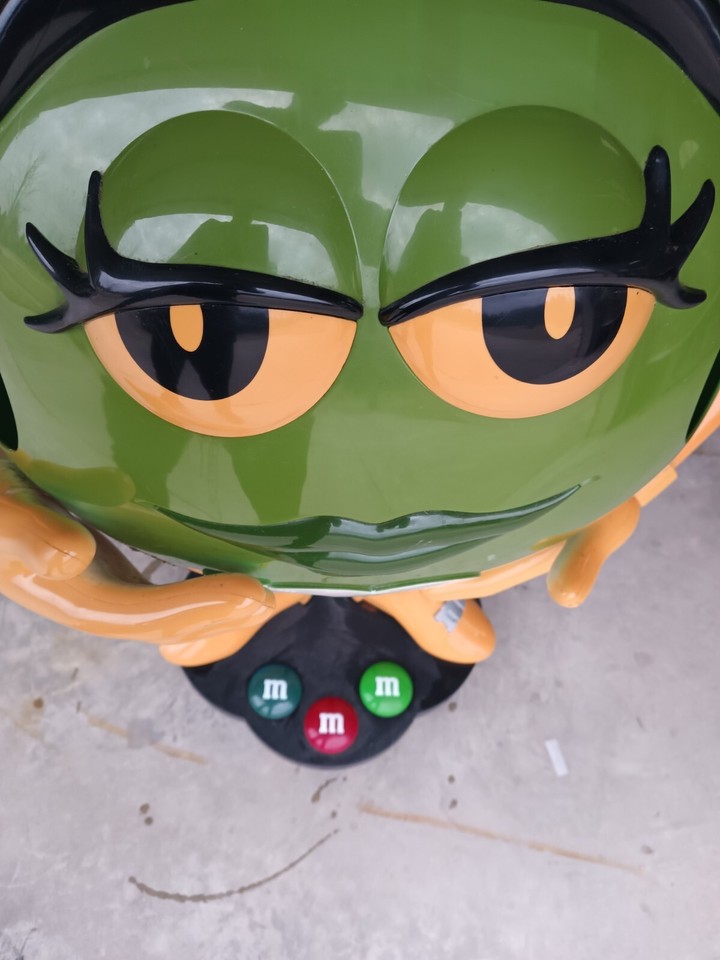 Green M&M Store Candy Display Character eBay