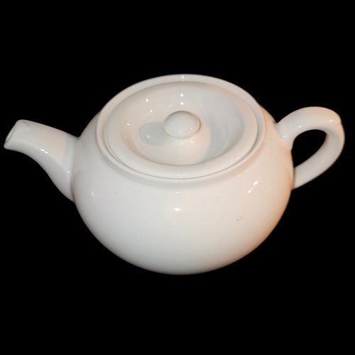 Dudson Stoke On Trent England White Teapot England Store Display One Person Pot - Picture 2 of 6