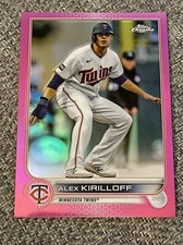 2022 Topps Chrome Base Pink Refractor #105 Alex Kirilloff - Minnesota Twins