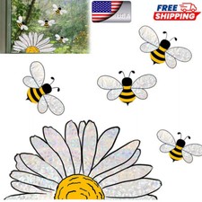 Honey Bee Vinyl Window Cling Suncatcher, Static Clings Sticker Glass Art NEW