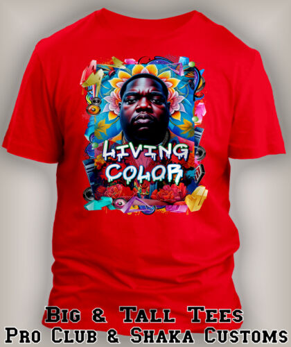Biggie in Living Color Hip Hop Music Tribute Tee Shirt Street Wear Big Tall Sm - Picture 4 of 12