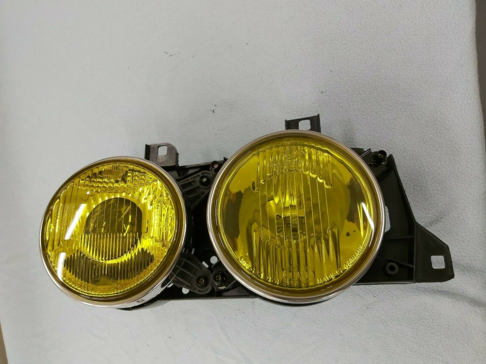 BMW E32 E34 M5 HELLA ELLIPSOID EURO YELLOW HEADLIGHTS,OEM, GENUINE 
