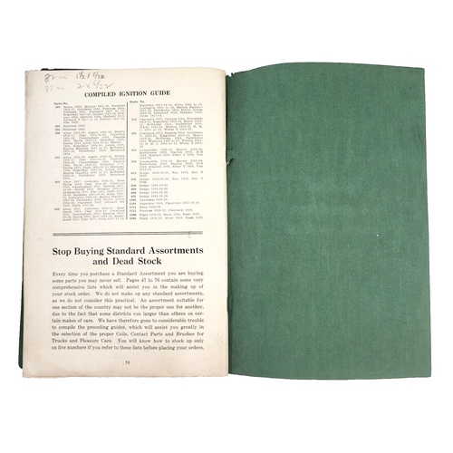 RARO 1920 TACSO Automotive Specialty Company Corp Catalogo Ricambi Auto Vintage New York - Foto 15 di 16
