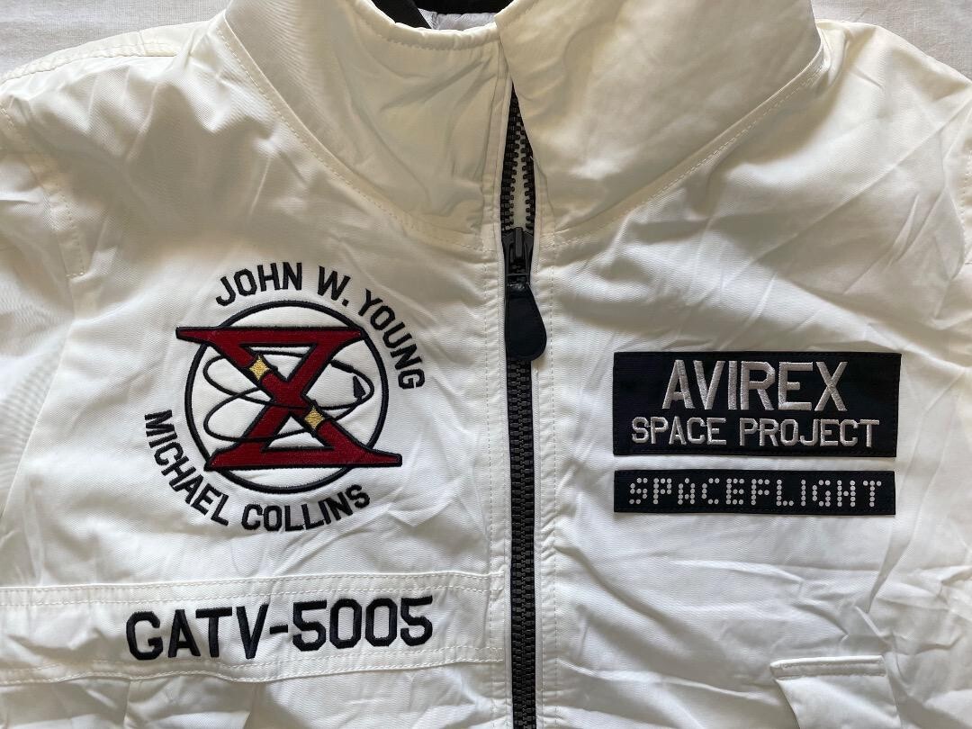AVIREX Type MA-1 flight jacket White Size XL free shippping