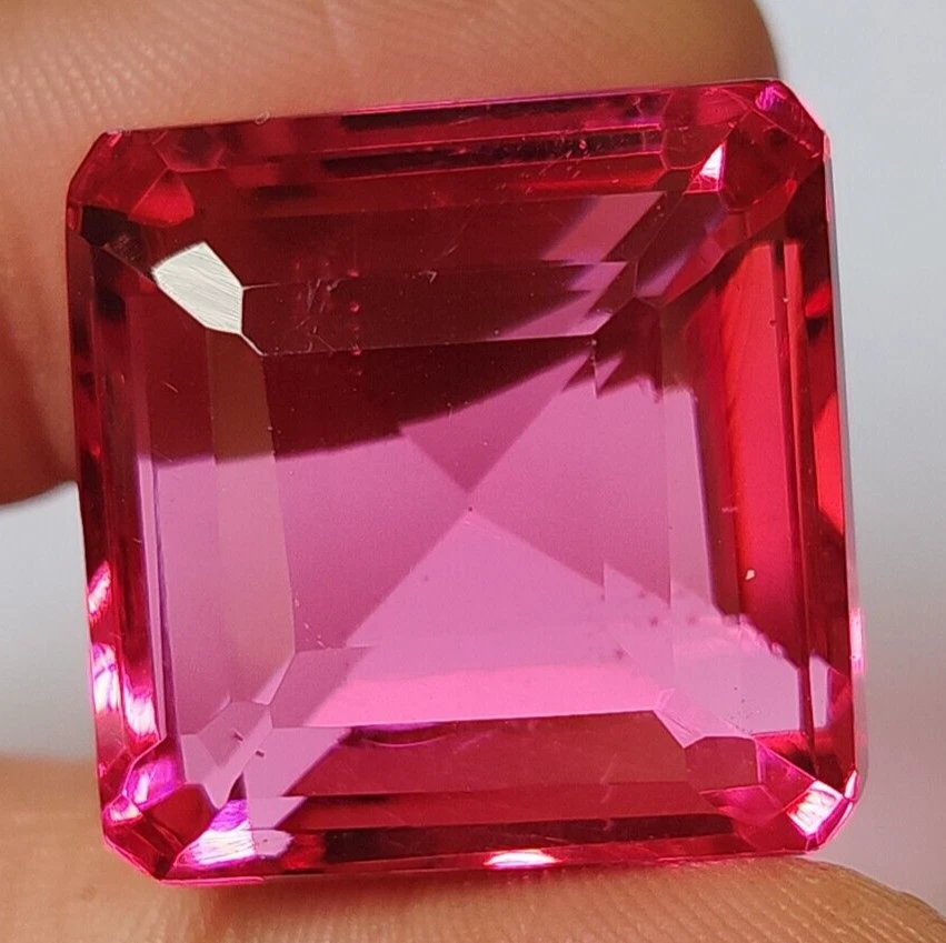 AAA+ Square Cut Large Pink Tourmaline 86 Ct. Loose Gemstone for Ring & Pendant - Image 2 of 4
