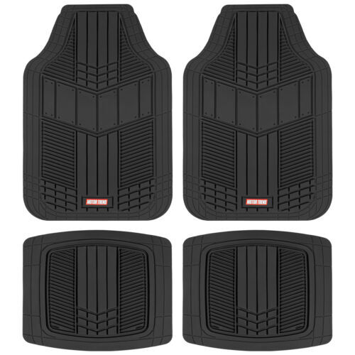 Motor Trend® DualFlex All Weather Rubber Car Floor Mats 4 PC Set - Black - Bild 1 von 8