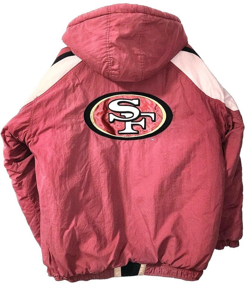 Vintage SF 49ers NFL Pro Line Authentic 1990s STARTER Jacket - Adult Large - G+ - Image 2 of 4
