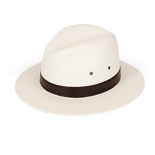 Qualität 100 % Baumwolle Fedora Panama Sonnenhut klassisches Design Sommer Trilby 4 Größen