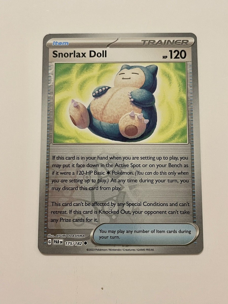 snorlax doll pokemon card Snorlax Doll Hp 120 Holo