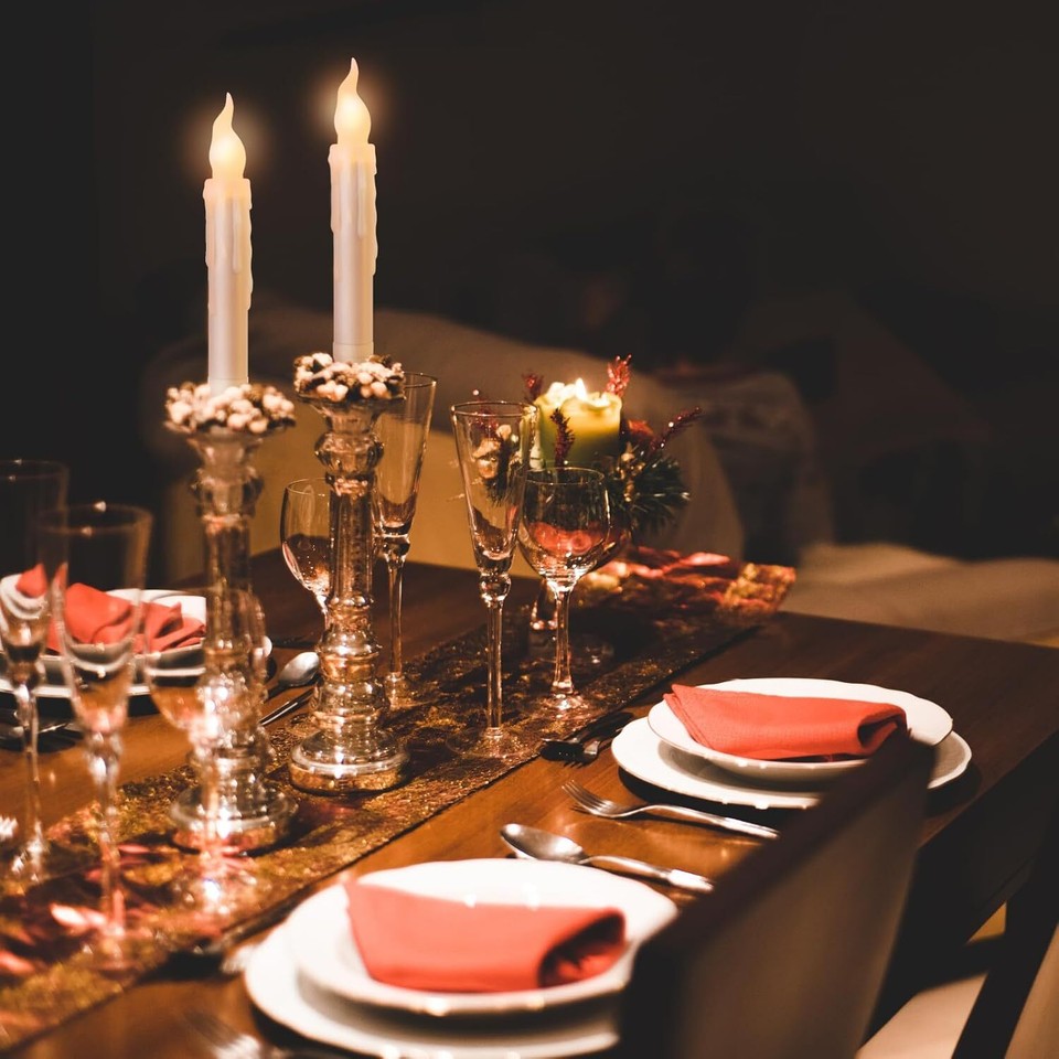 Halloween Decorations Hanging Floating Candles with Remote Control