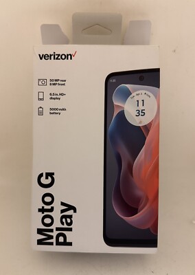 Verizon | Motorola G Play | Prepaid Smartphone | Blue | 32GB | Brand New
