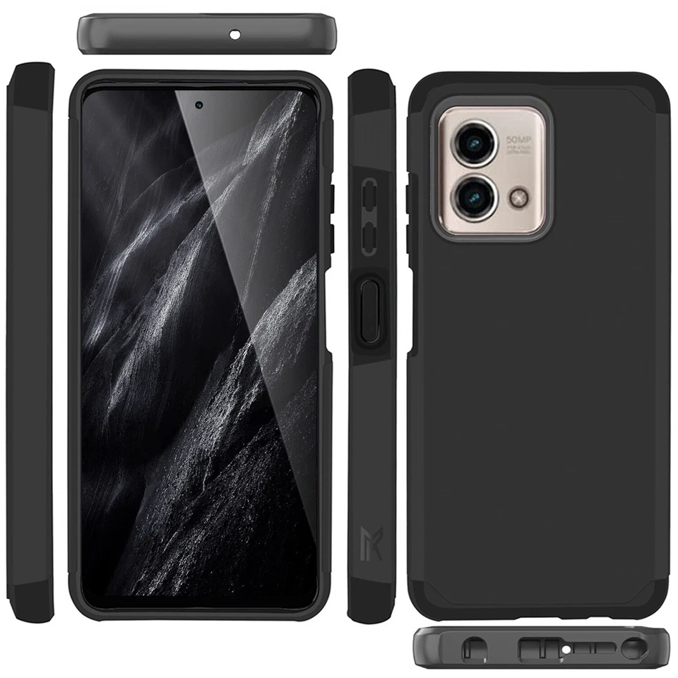 For Moto G Stylus 4G 2023 Cricket Phone Case Hard Hybrid Cover+Tempered Glass - Image 4 of 4