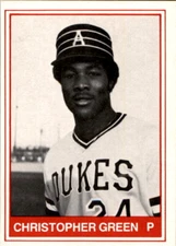 1982 Alexandria Dukes TCMA #6 Christopher Green Los Angeles California CA Card