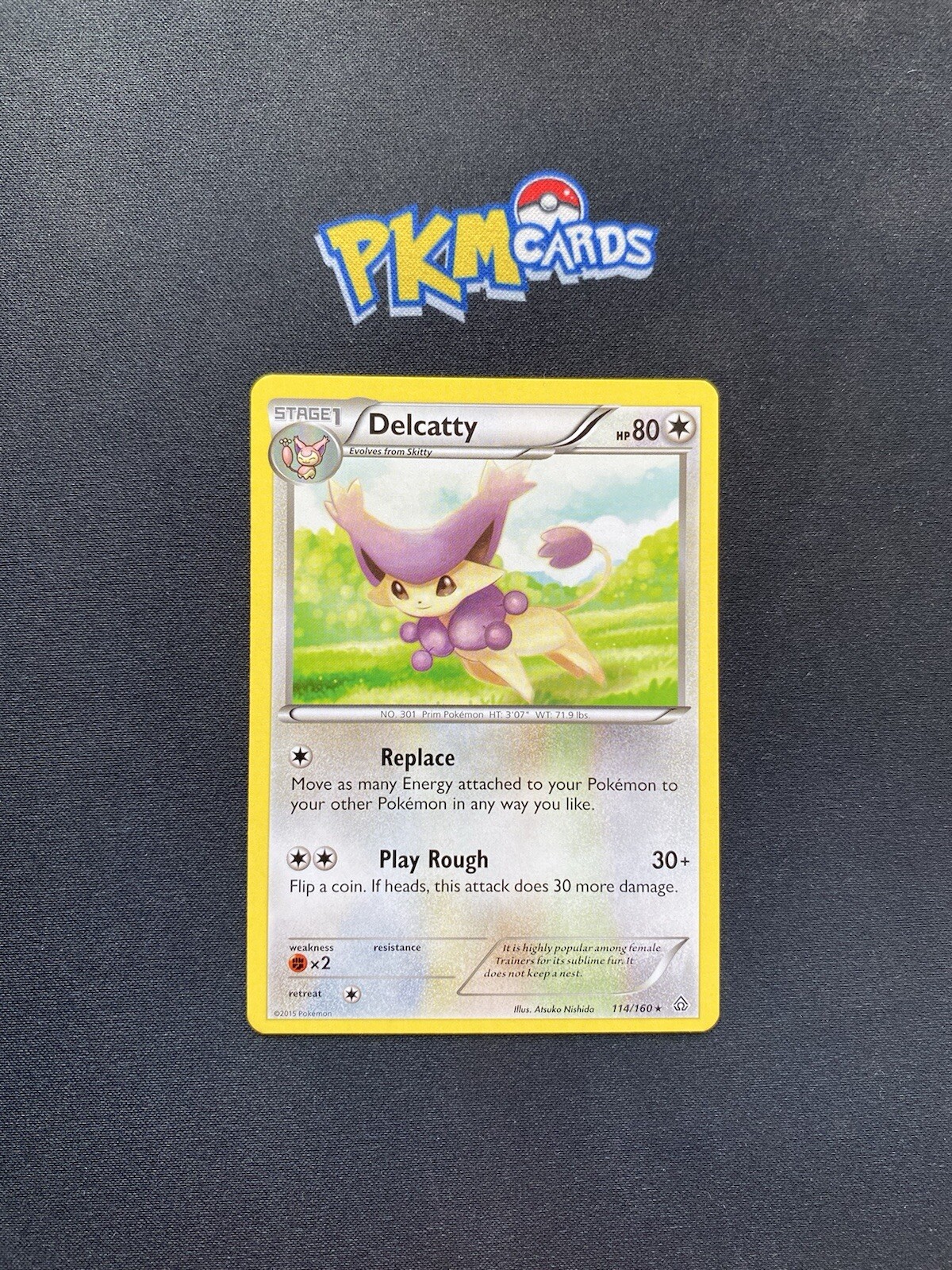 Pokémon TCG Delcatty Primal Clash 114/160 Regular Rare LP.