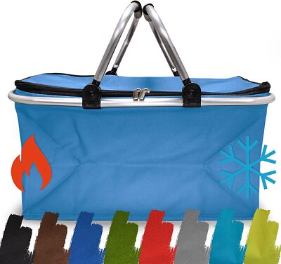 Thermo e-Best Einkaufskorb mit Tragegriffen Hellblau