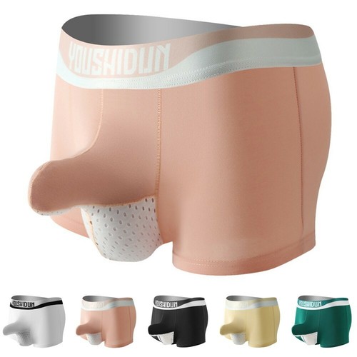 Hombre ' S Sexy Transpirable Bóxer Fino Ropa Interior Hombre Malla  Transparente | eBay