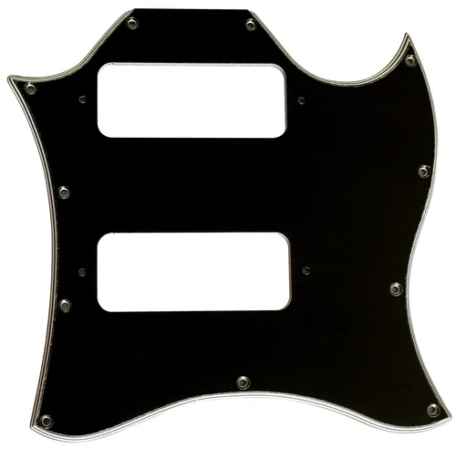 Custom For Gibson SG P90 without birdge holes drill Pickguard,5 Ply Black
