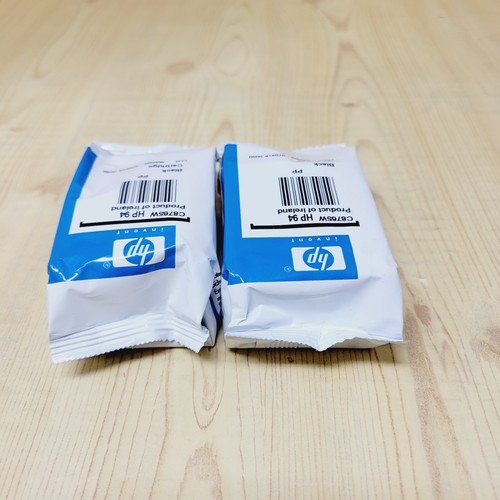 2 x HP 94 Black Ink Cartridge C8765WC Printer Ink SEALED No Box - Picture 4 of 5