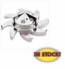 Billet Specialties 85220 - 1 Groove Alternator Pulley with Fan - Polished