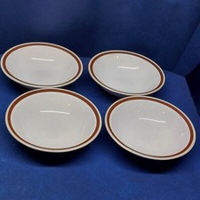 Alexandra Stoneware Trendsetters Set/4 Soup/Cereal Bowls Retired Japan EUC 