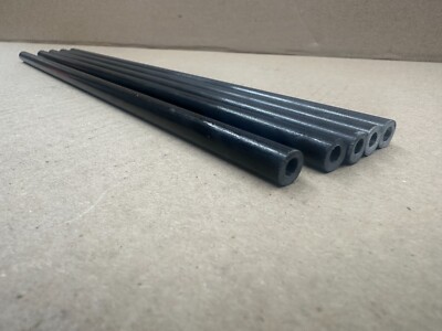 5 - 3/8'' Hollow Fiberglass Rod round bar stock 3/8'' OD x 12'' + OAL