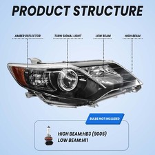 Faros Delanteros De Repuesto Para Toyota Cary SE 2010 2011, Faros Delanteros De Proyector, Par