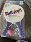 New 2 Rallyball Wooden Paddles by SportCraft Purple Handles Beach Ball & Ball — photo 2