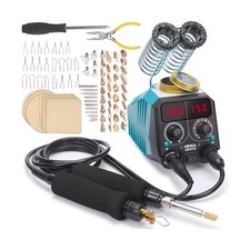 YIHUA 939D-VII Pyrography Tool Wood Burning Pen Kit Station 2-in-1 Solid-Poin...
