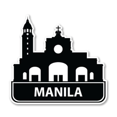 Manila Car Laptop Phone Vinyl Sticker  - SELECT SIZE