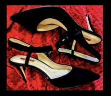 Louise et cie Jycye,NEW,BLACK,baby goat/kid suede Leather, size 10M,heel 3"-4"