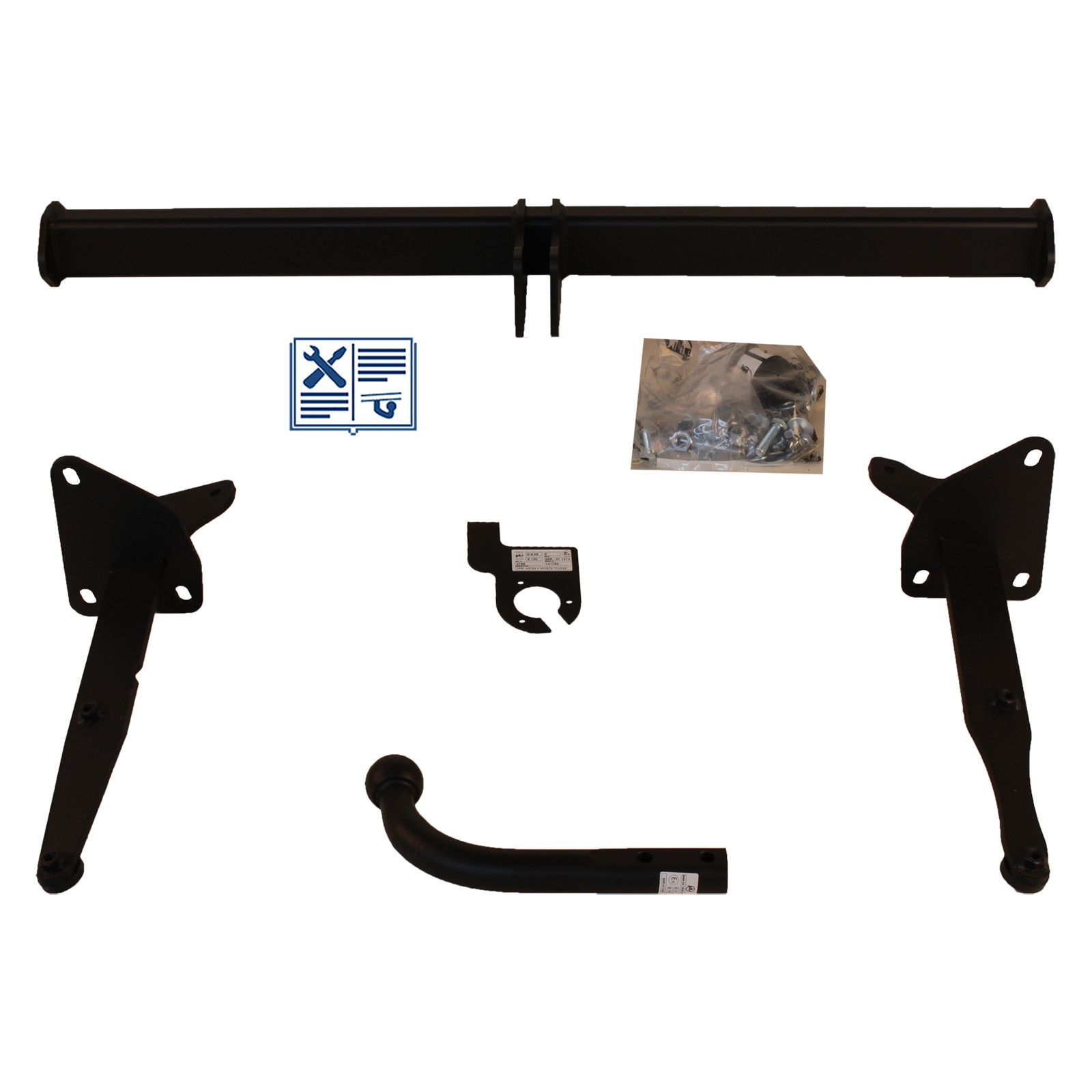 Attelage col de cygne GDW pour Opel Astra K break et son faisceau 7 broches