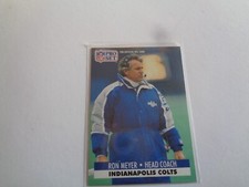 1991 Pro Set Ron Meyer Head Coach #180 Indianapolis Colts Football Card