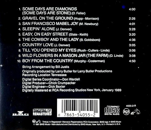 John Denver - "Some Days Are Diamonds" - ( CD - RCA Records / BMG Music ) - Picture 4 of 4