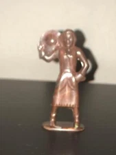 REL Cowgirl. Mottled Brown Hard Plastic.  1950s