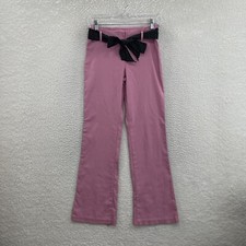 Y2K Vintage Dress Pants Trousers 4 26 Bubblegum Pink Mid Rise Bootcut Flare