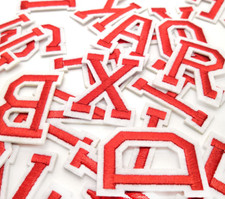 Parche de letras coloridas alfabeto color letras parches ropa planchar coser