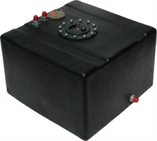 RCI 12 Gallon Plastic Drag Race Fuel Cell Gas Tank with Sending Unit -8AN 