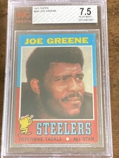 1971 Topps Joe Greene “Mean Joe Greene” BVG 7.5