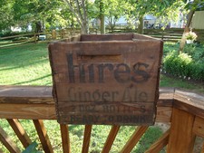 Hires Ginger Ale wood box for bottles Brehm Beverage Co BALTIMORE MD